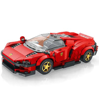 Thumbnail for Building Blocks MOC Tech Ferrari Daytona SP3 11027 Super Racing Car Bricks Toy Construction Set Toys - 1