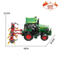 Thumbnail for Building Blocks Tech Expert MOC RC APP Motorized Agricultural Tractor Bricks Toy Construction Set Toys - 1