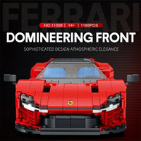 Thumbnail for Building Blocks Tech MOC Ferrari Daytona SP3 11026 Super Racing Car Bricks Toy Construction Set Toys - 4