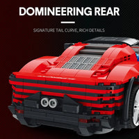 Thumbnail for Building Blocks Tech MOC Ferrari Daytona SP3 11026 Super Racing Car Bricks Toy Construction Set Toys - 6