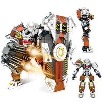 Thumbnail for Building Blocks Mecha MU2 Heavy Defense White Shark Robot Bricks Toy Construction Set Toys - 1