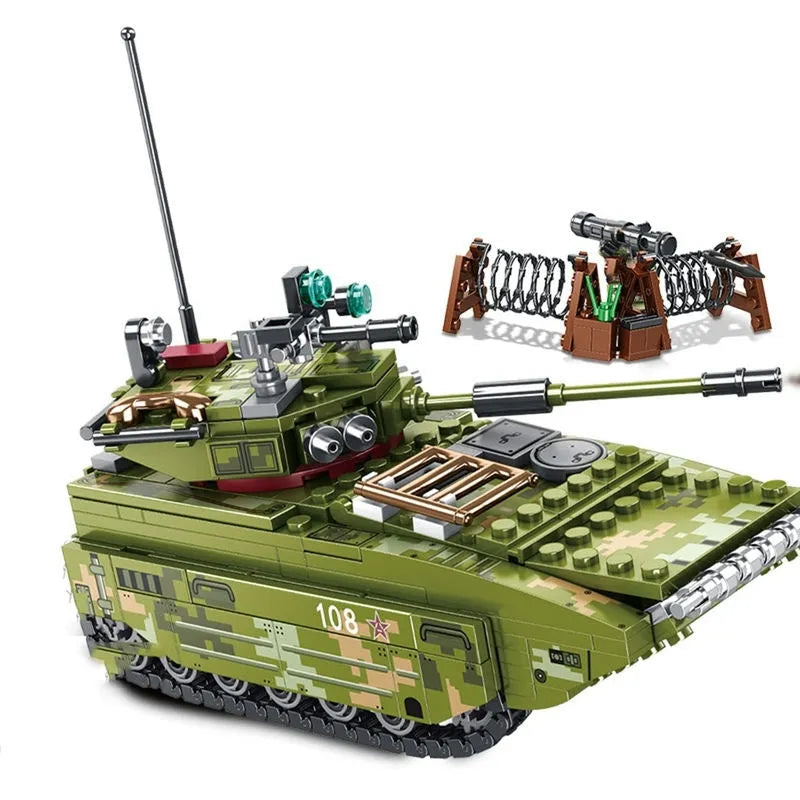 Building Blocks Military MOC WW2 Amphibious Assault Vehicle Bricks Toys Construction Set Toys - 3