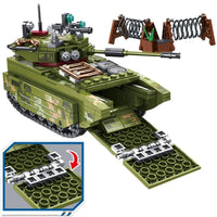 Thumbnail for Building Blocks Military MOC WW2 Amphibious Assault Vehicle Bricks Toys Construction Set Toys - 4