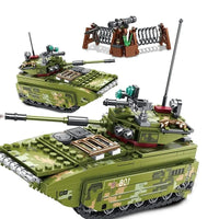 Thumbnail for Building Blocks Military MOC WW2 Amphibious Assault Vehicle Bricks Toys Construction Set Toys - 1