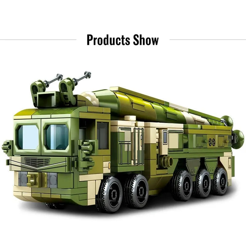 Building Blocks Military MOC WW2 Anti Ship Missile Vehicle Bricks Toys Construction Set Toys - 9