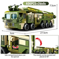 Thumbnail for Building Blocks Military MOC WW2 Anti Ship Missile Vehicle Bricks Toys Construction Set Toys - 5