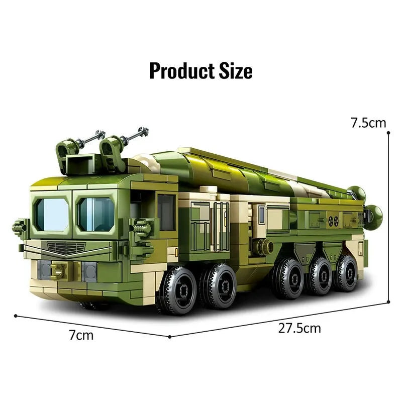 Building Blocks Military MOC WW2 Anti Ship Missile Vehicle Bricks Toys Construction Set Toys - 13