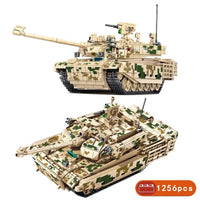 Thumbnail for Building Blocks Military WW2 99A Main Battle Tank Bricks Toy Construction Set Toys - 11