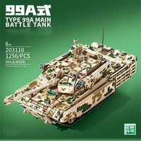 Thumbnail for Building Blocks Military WW2 99A Main Battle Tank Bricks Toy Construction Set Toys - 3