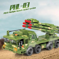 Thumbnail for Building Blocks Military WW2 PHL-03 Self Propelled Rocket Launcher Bricks Toys Construction Set Toys - 2