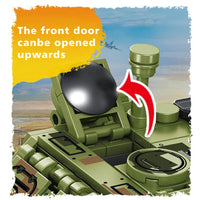 Thumbnail for Building Blocks Modern Military Red Arrow Missile Vehicle Bricks Toy Construction Set Toys - 2