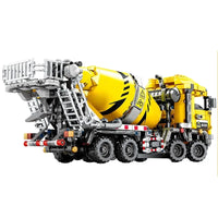 Thumbnail for Building Blocks Tech MOC City Cement Mixer Truck Bricks Toys Construction Set Toys - 2