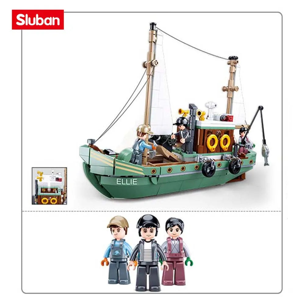 Creator Expert Fisherman Fishing Boat Bricks Toys
