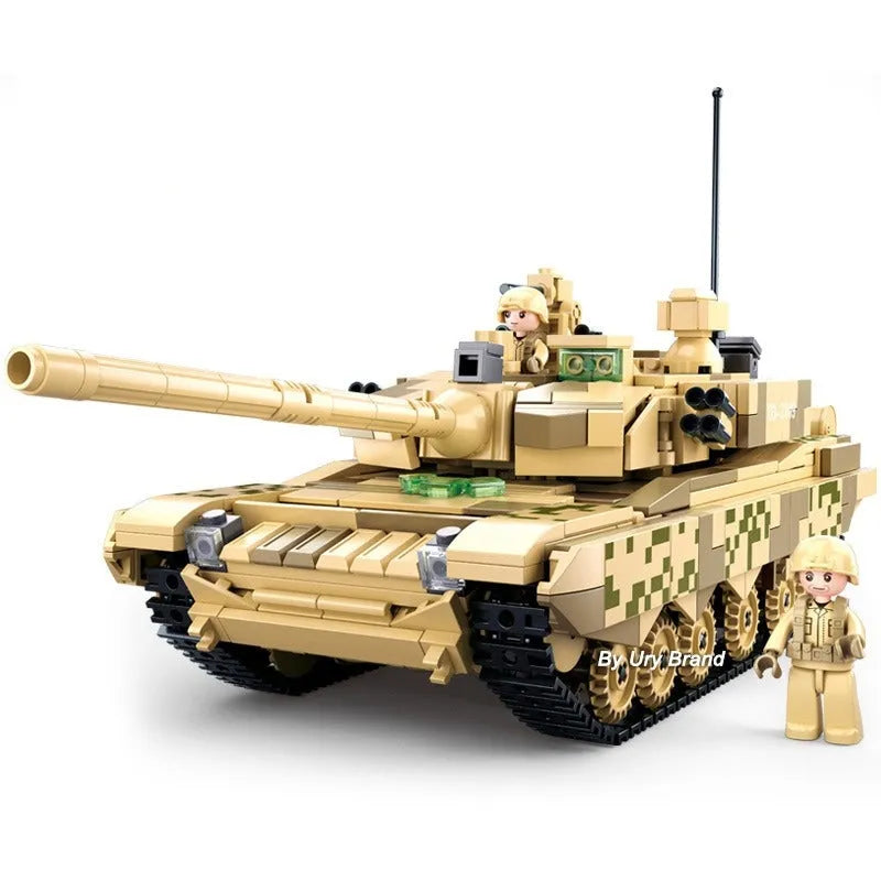 Building Blocks Military MOC 99A MBT Main Battle Tank Kids Bricks Toys Construction Set Toys - 1