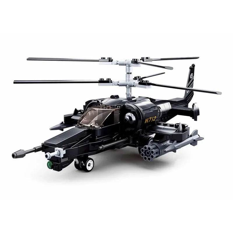 Building Blocks Military MOC KA50 Armed Helicopter Gunship Bricks Toy Construction Set Toys - 2