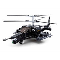 Thumbnail for Building Blocks Military MOC KA50 Armed Helicopter Gunship Bricks Toy Construction Set Toys - 2