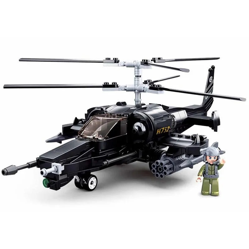 Building Blocks Military MOC KA50 Armed Helicopter Gunship Bricks Toy Construction Set Toys - 1