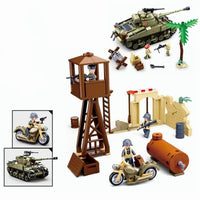 Thumbnail for Building Blocks Military MOC WW2 Army Battle Of El Alamein Bricks Toy Construction Set Toys - 1