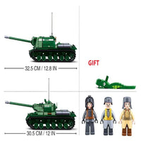 Thumbnail for Building Blocks Military MOC WW2 Heavy Main Battle Tank Bricks Toys Construction Set Toys - 5