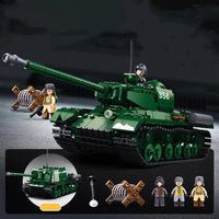 Thumbnail for Building Blocks Military MOC WW2 Heavy Main Battle Tank Bricks Toys Construction Set Toys - 6