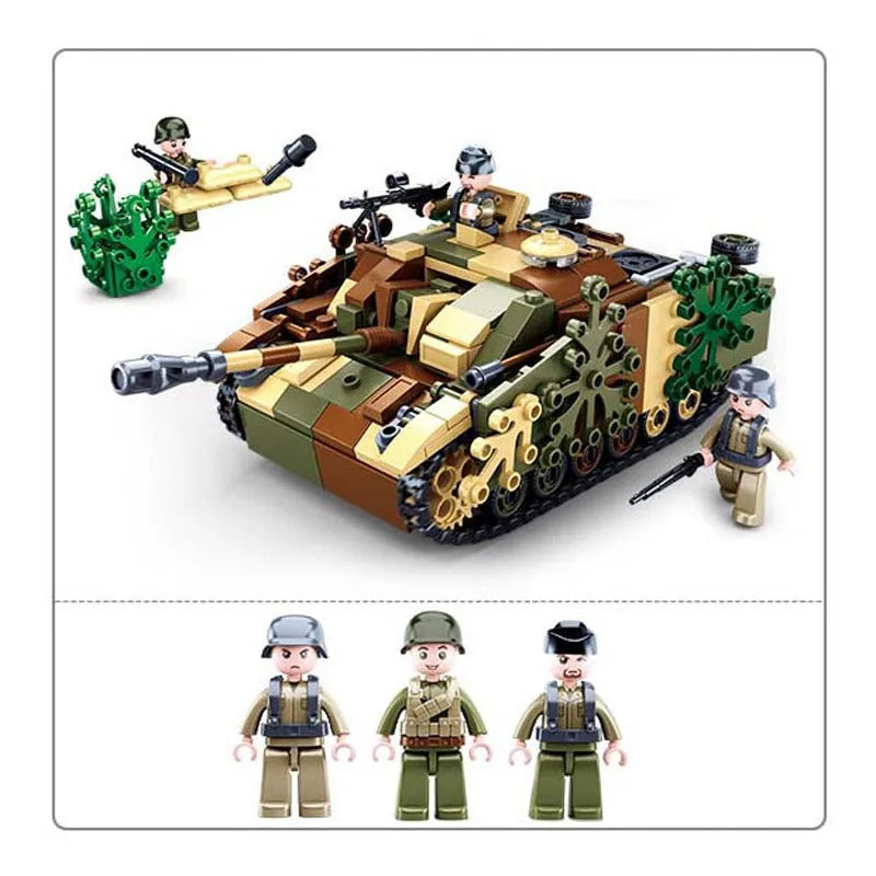 WW2 German Armored Vehicles MOC Bricks Marder Tank Destroyer Military  Building Blocks Toys Gifts Educational Toys For Children