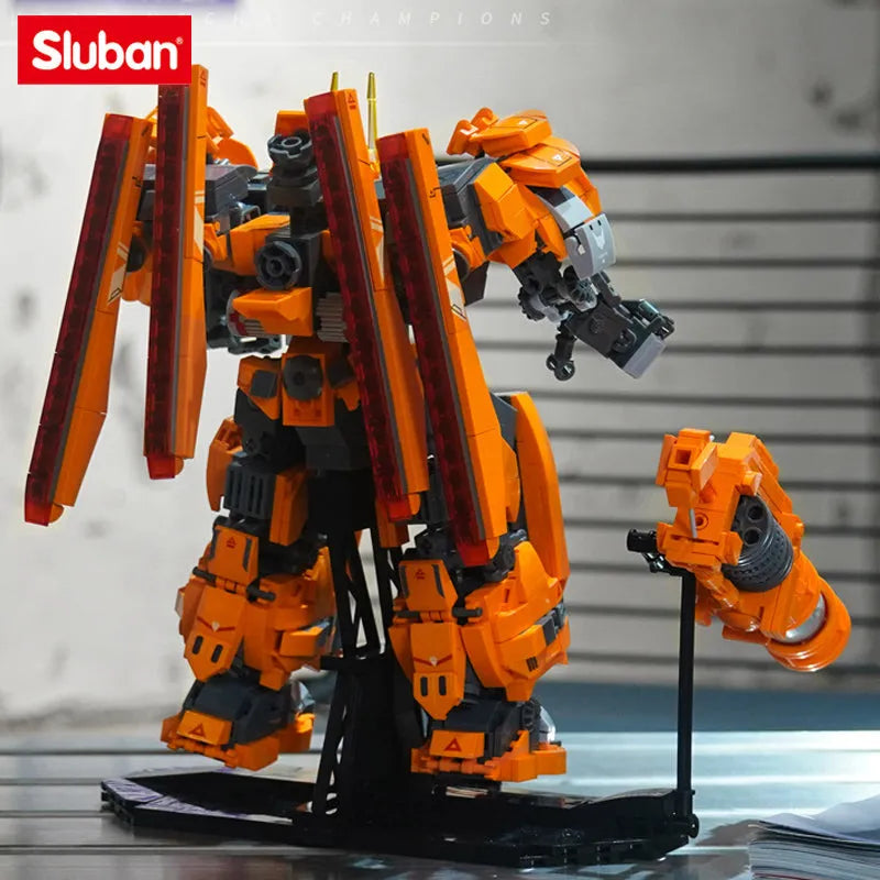 MOC Expert Hot Steel Mecha Robot Warrior Bricks Toy