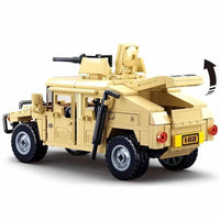 Thumbnail for Building Blocks MOC Military Armored Humvee H1 Off-Road Car Bricks Toy Construction Set Toys - 2