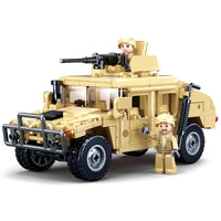 Thumbnail for Building Blocks MOC Military Armored Humvee H1 Off-Road Car Bricks Toy Construction Set Toys - 1