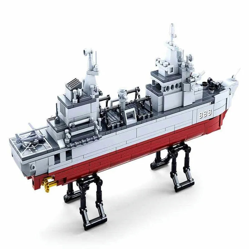 Building Blocks MOC Military Navy 906B Supply Vessel Bricks Toys Construction Set Toys - 2