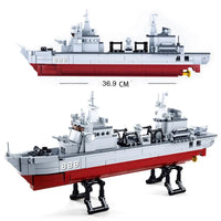 Thumbnail for Building Blocks MOC Military Navy 906B Supply Vessel Bricks Toys Construction Set Toys - 4