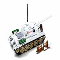 Thumbnail for Building Blocks MOC Military WW2 T34 Medium Battle Tank Bricks Toy Construction Set Toys - 7