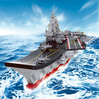 Thumbnail for Building Blocks MOC WW2 Aircraft Carrier Warship Bricks Toys Construction Set Toys - 1