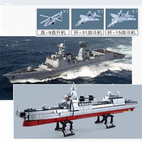 Thumbnail for Building Blocks MOC WW2 Navy 055 Destroyer Cruiser Warship Bricks Toy Construction Set Toys - 7