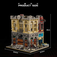 Thumbnail for Building Blocks MOC K126 Experts Ruin City Bank Apocalypse Bricks Toys Construction Set Toys - 7