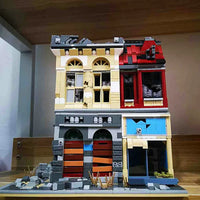 Thumbnail for Building Blocks MOC K126 Experts Ruin City Bank Apocalypse Bricks Toys Construction Set Toys - 8