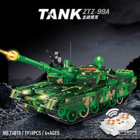 Thumbnail for Building Blocks Military MOC 99A WW2 Main Battle Tank Bricks Toys Construction Set Toys - 7