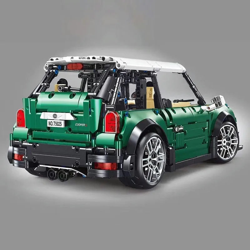 Moc Motorized RC Mini Cooper S Sports Car Bricks Toys T5025A