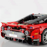 Thumbnail for Building Blocks MOC Motorized Supercar RC Sports Racing Car Bricks Toy Construction Set Toys - 7