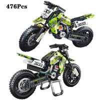 Thumbnail for Building Blocks MOC Off-Road Kawasaki KX450 Motocross Bricks Toy T3033 Construction Set Toys - 1