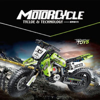 Thumbnail for Building Blocks MOC Off-Road Kawasaki KX450 Motocross Bricks Toy T3033 Construction Set Toys - 2