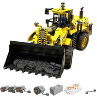 Thumbnail for Building Blocks MOC RC APP Front Loader Tractor Truck Bricks Toys Construction Set Toys - 1