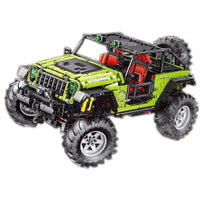 Thumbnail for Building Blocks MOC RC Off-Road SUV JEEP Wrangler Trailcat Bricks Toy T5010A Construction Set Toys - 3