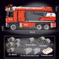 Thumbnail for Building Blocks MOC T4008 RC APP Fire Water City Rescue Truck Bricks Toy Construction Set Toys - 2