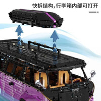 Thumbnail for Building Blocks MOC T5022A Tech Motorized RC Camper Bus Van Bricks Toy Construction Set Toys - 7