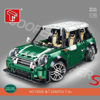 Thumbnail for Building Blocks MOC T5025A MINI Cooper S Classic Sports Car Bricks Toy Construction Set Toys - 4