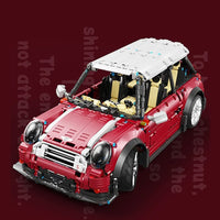 Thumbnail for Building Blocks MOC T5025B Motorized RC MINI Cooper S Sports Car Bricks Toy Construction Set Toys - 12