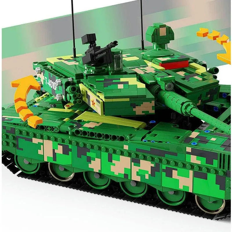 Building Blocks MOC WW2 Motorized RC ZTZ 99A Battle Tank Bricks Toys Construction Set Toys - 6