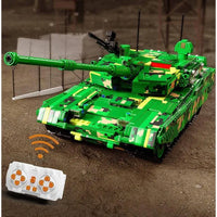 Thumbnail for Building Blocks MOC WW2 Motorized RC ZTZ 99A Battle Tank Bricks Toys Construction Set Toys - 5