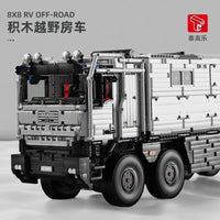 Thumbnail for Building Blocks Motorized MOC RC Luxury Off-Road Heavy RV Truck Bricks Toy T4009 Construction Set Toys - 11