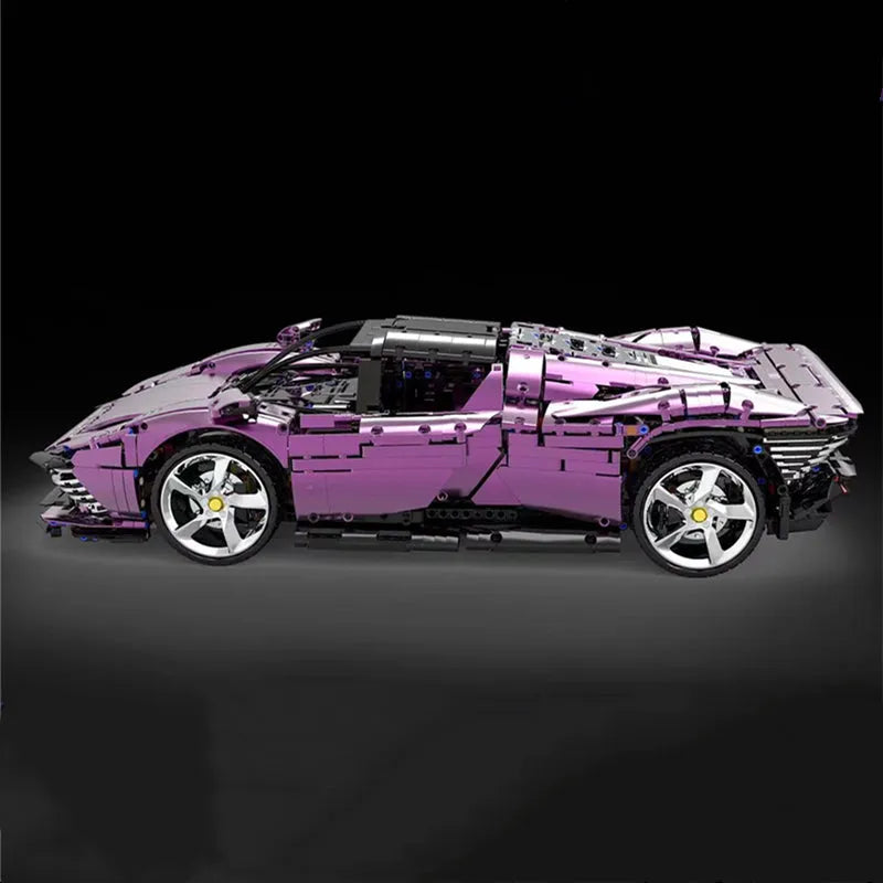 Building Blocks Tech MOC Ferrari Daytona SP3 Supercar Bricks Toys 006-1 - 4